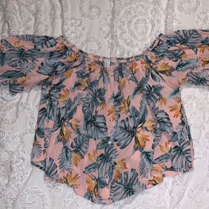 Forever 21 off the shoulder crop top